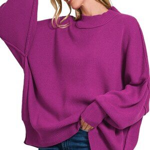 Purple Slow Mornings Sweater